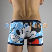 Blue Cartoon Mickey hommes Sous-vêtements KT92