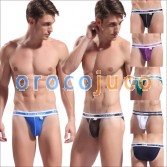 Fibre de bambou Hommes Taille Basse Sexy Thongs Tight Underwear Taille S M L XL 7 Couleur MU1877