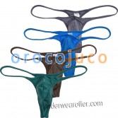 Mode Hommes Shiny Micro Thongs Sous-Vêtements Sexy Guy Maillots De Bain Bikini Pantalon String Tangas Taille M L XL MU702 / 712