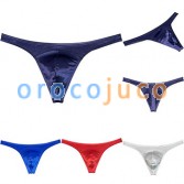 Men's Wet Look Bikini Tanga Classic Bulge Pouch Thongs Jockstrap Underwear