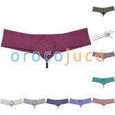 Men's Pouch Enhance Boxer Briefs Skin Feel String Crotch Brazilian Bikini Pant Underwear