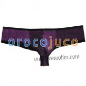 Hommes Soft Shiny Cheeky Boxers Sous-vêtements Sexy Male String Boxers Slip Micro Pants MU605