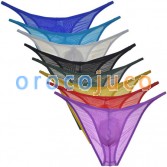 Men See-through Mesh Cheek Briefs Underwear Pucker Posing Jockstrap Hipster Pant