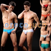 Sexy Men's Breath Holes Mini Slip Bottoms String Underwear Soft Bulge Poche Bikinis Briefs Taille S M L XL 7 Couleurs Offre MU1883