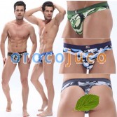 Sexy Men’s Camo Mini Bikinis Thongs Underwear Super Soft Tanga Camouflage T-Back 4 Sizes 5 Colors Available MU1849