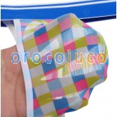 Pantalon à carreaux colorés Mini T-Back sous-vêtements Pantalon à mini-string MU217X