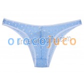 Men 's Sheer Candy Coloré Fun Mini-slip en dentelle Sous-vêtements Soft Pouch String Slip MU248X