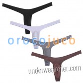 Nouveau Slim Cut Hommes G-string Sous-Vêtements Mâle Bikini String Pantalon Sexy Hommes Ice-soie Butin Tangas MU524