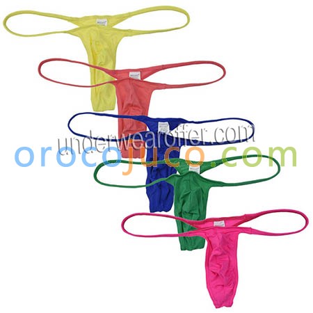 Fashion Pouch Underwear For Men Thong Bikini Shorts Sexy Male G-strings Elastic Pure Color Underpants