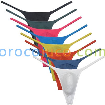 Men Modal String Thong Underwear Male Minimal Coverage Hipster T-back Jock Strap