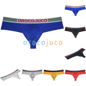 Sexy Men Cheeky Boxers Thong Underwear 1/3 Rear Coverage Brazilain Bikini Pants