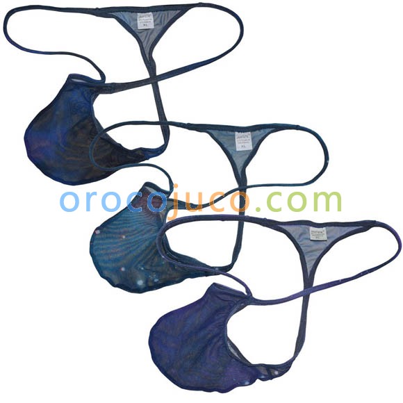 Fashion Bikini Shorts For Men Starry Sky Mesh Contour Pouch G-strings Popular Underpants Thong Minimal Coverage Tanga Underwear