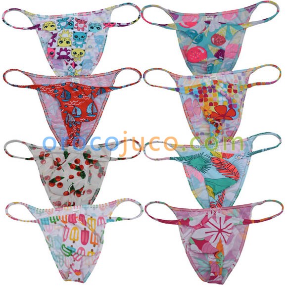 Sexy Men Cheeky Shorts Underwear Micro Hip Briefs String-rib Trunks Brazilian Bikini  MU59N