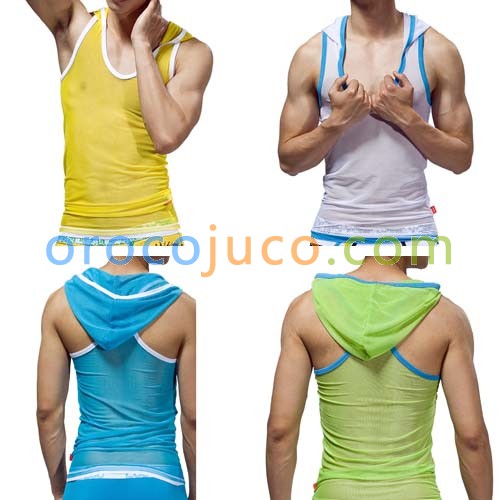 Sexy Men's Underwear Tank Top w Hat  MU04