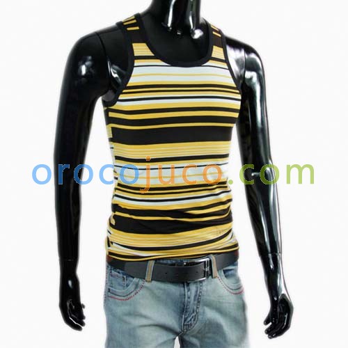 New Stripe Sexy Mens Underwear Tank Top MU211