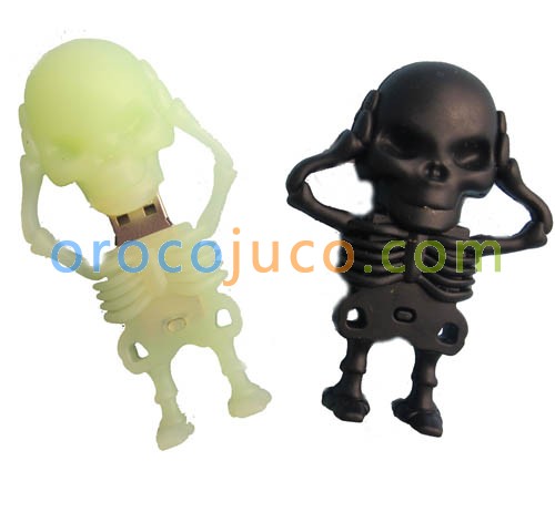 8G/16G/32GB Soft Monster Evil Skull USB Flash Memory Stick Pen Drive Silica Gel U-Disk EU12