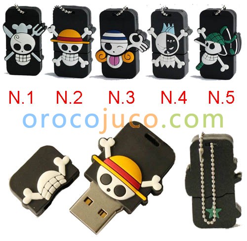 8G/16G/32GB Waterproof Evil Skull USB Flash Memory Stick Pen Drive Pirates Rubber U-Disk EU13