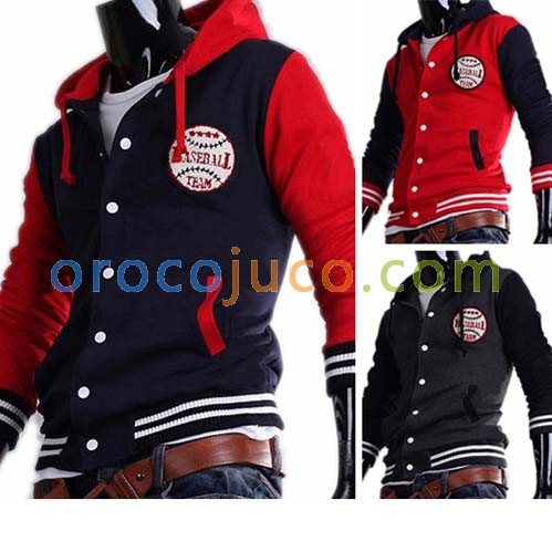 Men’s Stylish Slim Fit Jackets Coats Hoody Size XS~L MU1005