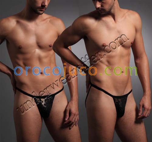 Sexy Men's Bulge Pouch Tanga Underwear Shorts Thong Provocative Double T-Back For Choose MU1913