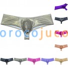 Men Shiny Metallic Cheek Underwear Boxer Briefs Sports Shorts Mini Bikini Trunks MUOR288
