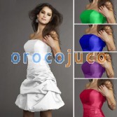 Vestido de dama de honor corto Vestido de cóctel de noche de fiesta EC02