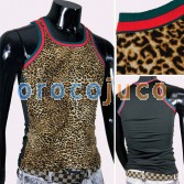 Leopard Sexy Mens Underwear Tank Top MU209