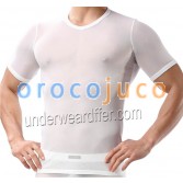 Camisetas para hombres Camiseta de moda Gimnasio Undershirts Hombre Malla See Through Underwear MU927