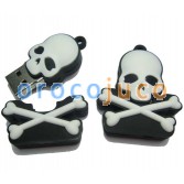 8G / 16G / 32GB Skull andCrossbones Memory Stick USB Pen Drive FlashSilica gel U-Disk EU08