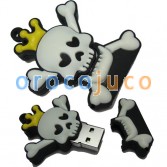 8G / 16G / 32GB Royal Crown Skull andCrossbones Memoria USB Stick Pen DriveSilica gel U-Disk EU09