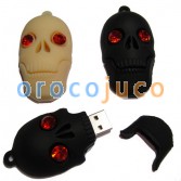 8G / 16G / 32GB DiamondEyes cráneo USB Memory Stick Pen Drive con cuarzo Eyes U-Disk EU11