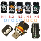 8G / 16G / 32GB A Prueba de agua Evil Skull USB Flash Memory Stick Pen Drive Piratas U-Disco de U ...