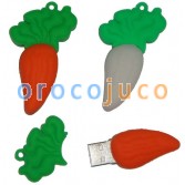 8 GB / 16 GB / 32 GB forma de rábano disco de memoria flash USB blanco nabo zanahoria forma Pen Drive EU42