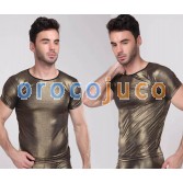   NUEVOS hombres de la moda fresco brillante ropa interior suave camisetas Asia tamaño M L XL 2 colores MU1932