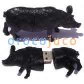 Cool 3D Black Pig USB Memory Stick Jabalí U-Disk U-Disk EU64
