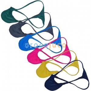 Fashion Men's Shiny Micro String Thongs Pouch T-back Sexy Swimwear Bikini Pants Male Underwear