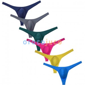 Sexy Men's Bikini Underwear Thongs Protruding Pouch G-strings Fashion Shorts Mini Underpants