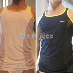 Nueva Sexy para hombre See-through ropa interior Tank Top chaleco blanco MU72