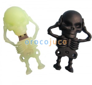 8G / 16G / 32GB Soft Monster Evil Skull memoria flash USB Stick Pen gel de sílice U-Disk EU12