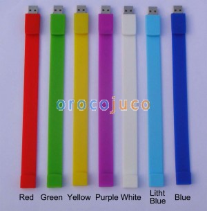 Pulsera Coloful Fashion Wristbelt U-Dis 8GB / 16GB / 32GB Unidad USB Memory Stick Flash EU59