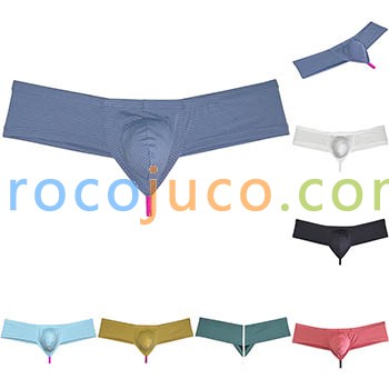 Men's Hip Hop Bikini Bottoms Panties 1/3 Buttocks Boxer Briefs Ultimate Underwear