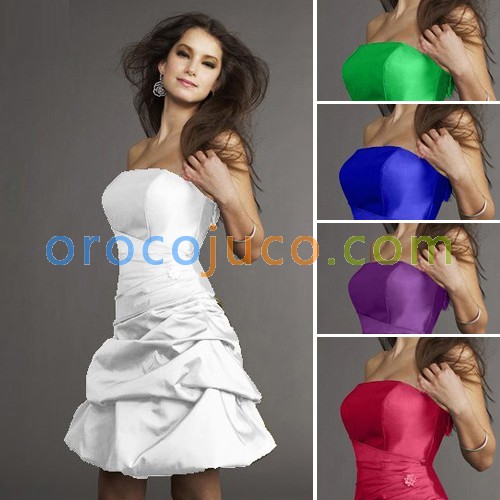 Short Bridesmaid gown Party Evening Cocktail Dress EC02