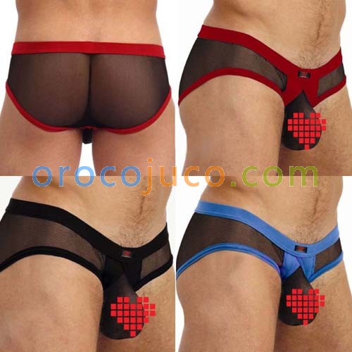 Men's See-Through Underwear brief shorts  MU111