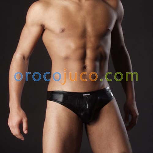 Mens sexy Faux leather Shorts briefs pants MU92
