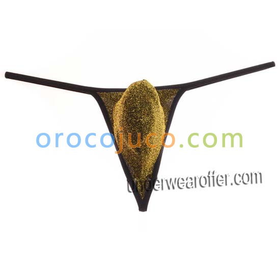 Sexy Male T-Back Shiny Men's Cheeky G-String Tangas Pouch Stretchy Bikini Thongs MU601