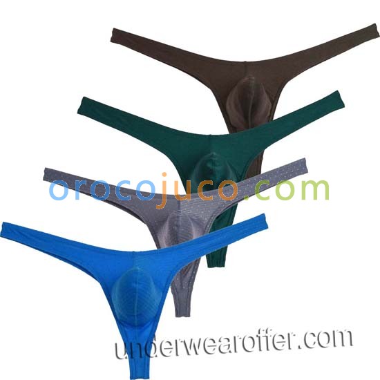 Fashion Mens Shiny Classic Fit Bulge Pouch Thong Underwear Bikini Pants G-String Tangas Size M L XL MU704/714