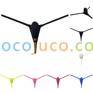 Men's Cotton Micro Thong Pouch String T-back Underwear Bikini Tanga Strap Trunks