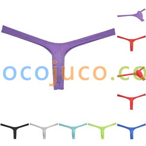 Men Ice Silk Bikini Thong Underwear Sex Posing Jockstrap Hipster Micro G-string
