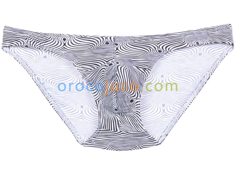 New Men Pouch Briefs Over Hips Back Comfy Printed Spandex Underwear MU204