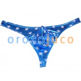 Nuovo modello luminoso per uomo, perizoma in pelle sintetica, perizoma intimo T-Back MU428X