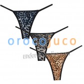 Sexy donna Leopard Brazilian Tangas Stretch Charm Soft Mutandine Lingerie Bikini Thong MU2004